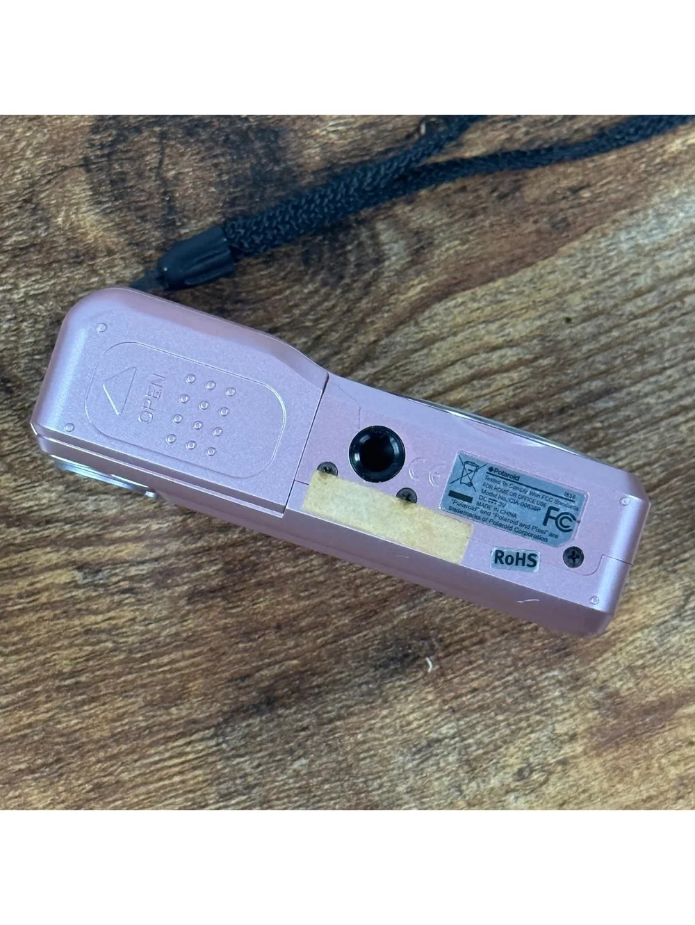 Polaroid i836 Pink Digital Camera 8.0MP UNTESTED For Parts/Repair w/ Case